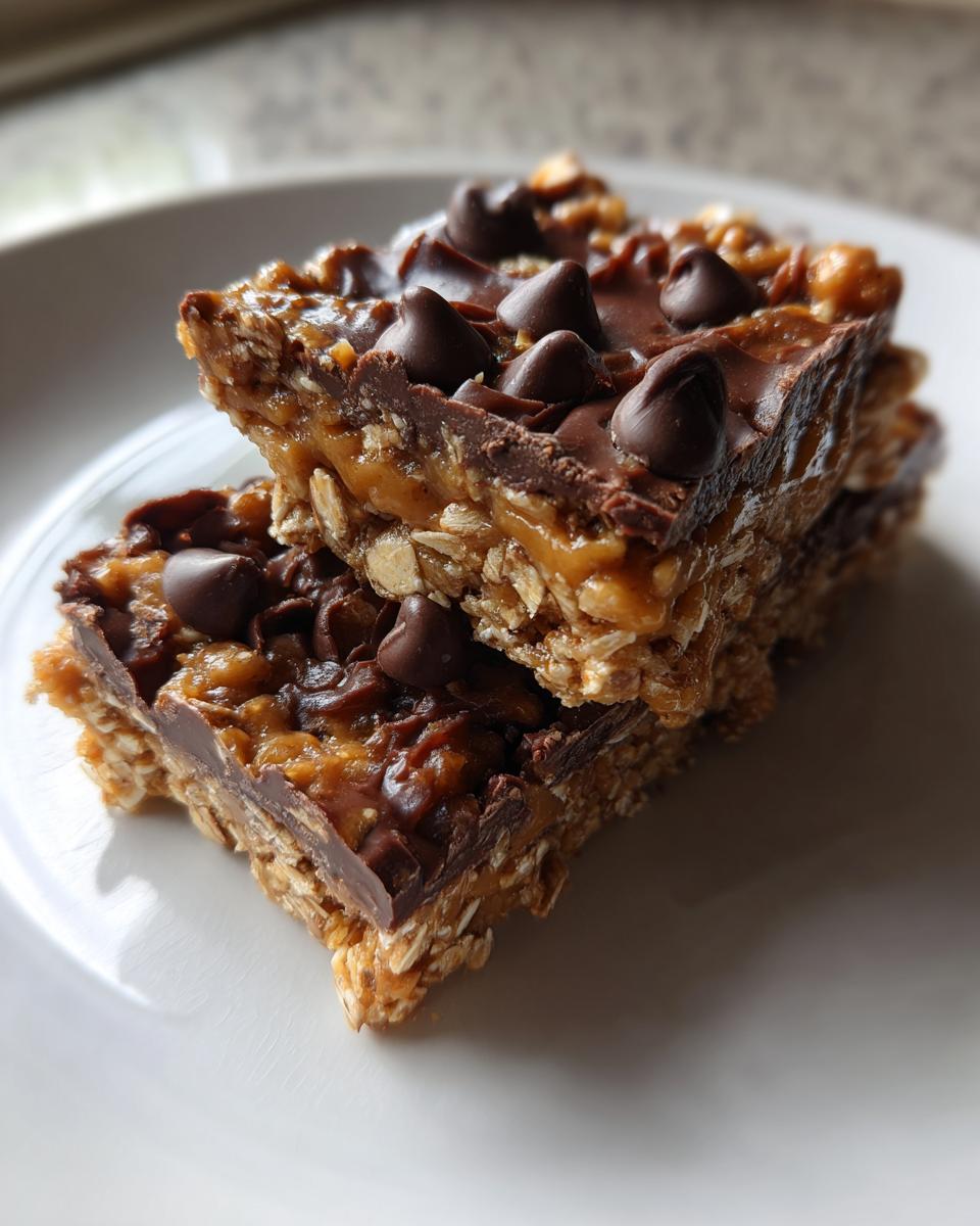 No Bake Chocolate Oatmeal Bars - Detail 2
