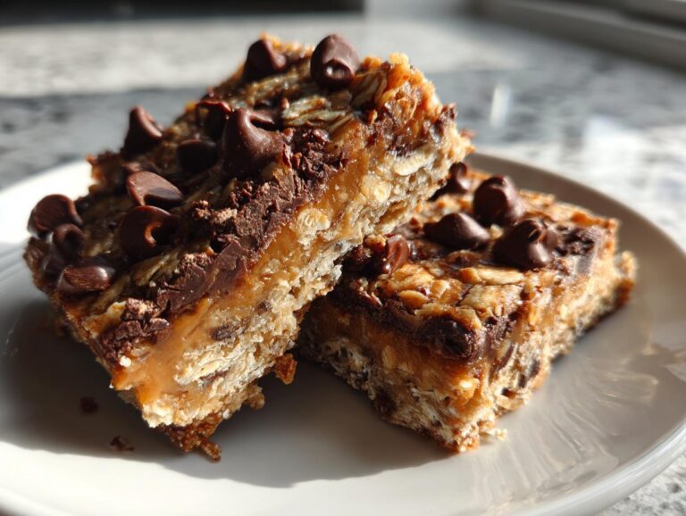 No Bake Chocolate Oatmeal Bars