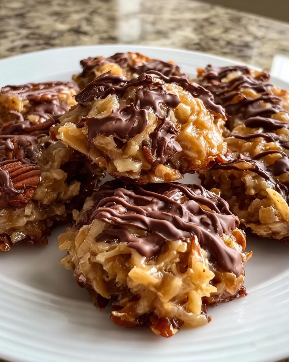 No-Bake Coconut Pecan Praline Clusters - Detail 1