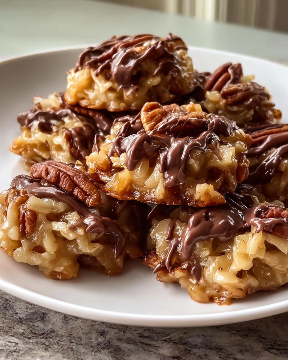 No-Bake Coconut Pecan Praline Clusters - Detail 2
