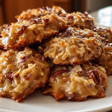 No-Bake Coconut Pecan Praline Cookies