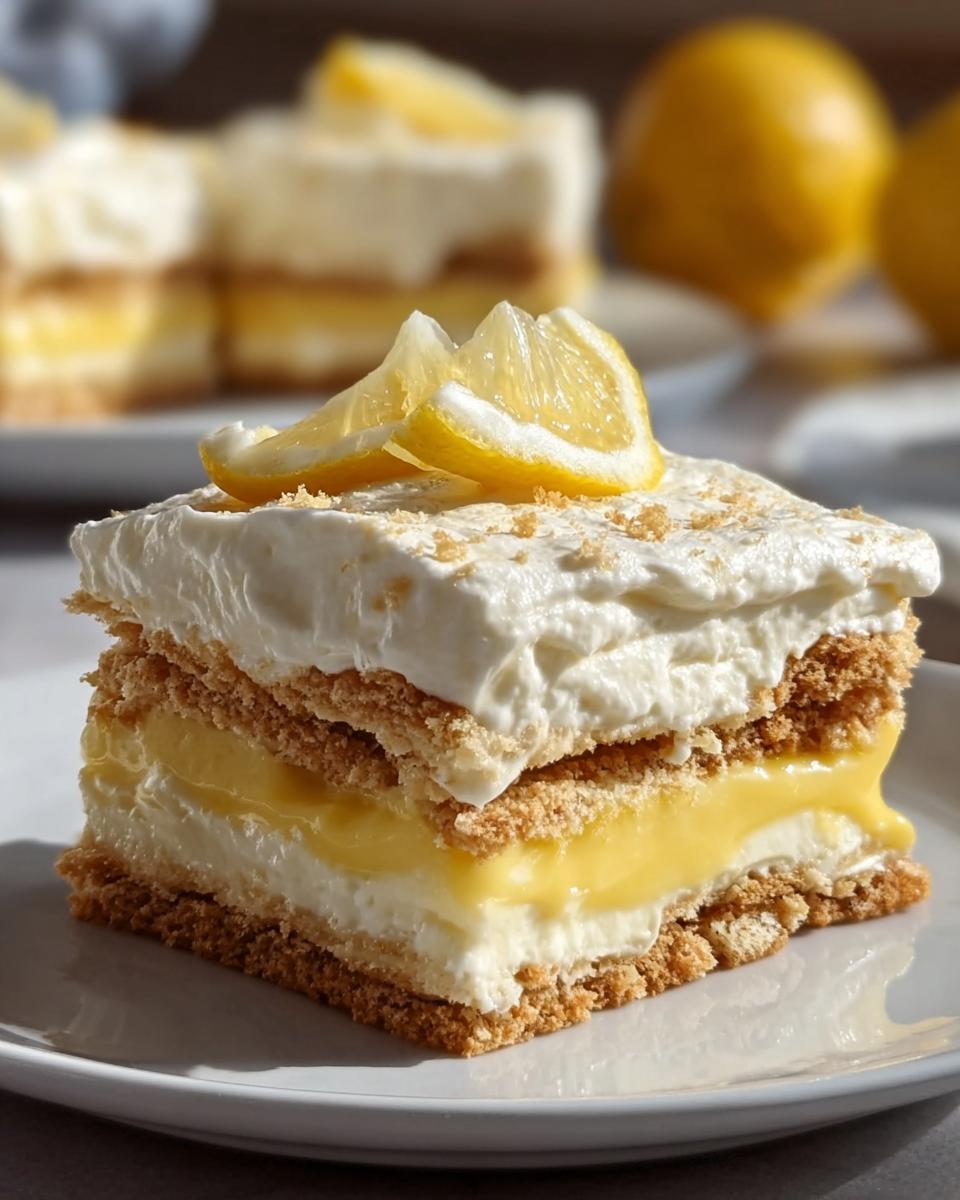 No-Bake Lemon Éclair Cake - Detail 1