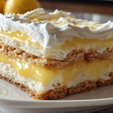No-Bake Lemon Éclair Cake