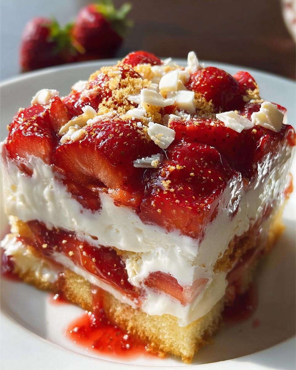 No-Bake Strawberry Shortcake Dessert - Detail 1