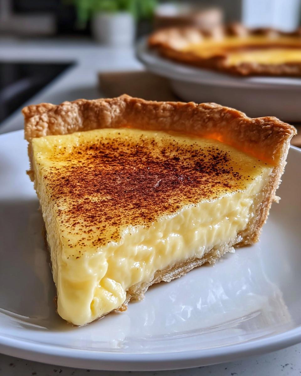 Old Fashioned Egg Custard Pie - Detail 1