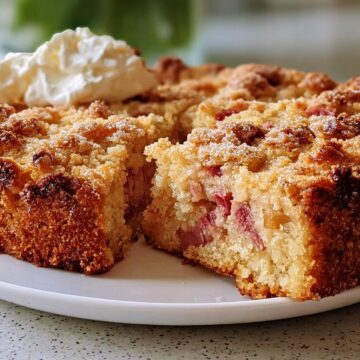 Old-Fashioned Norwegian Rhubarb Cake