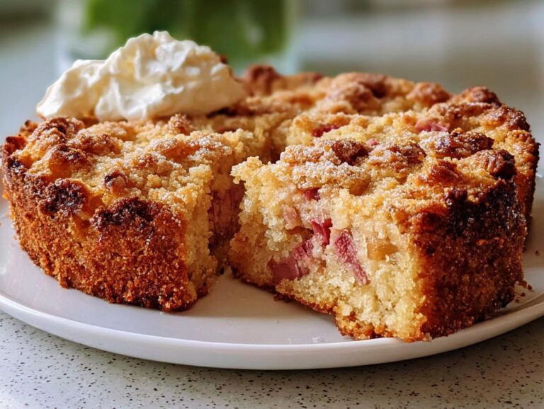 Old-Fashioned Norwegian Rhubarb Cake
