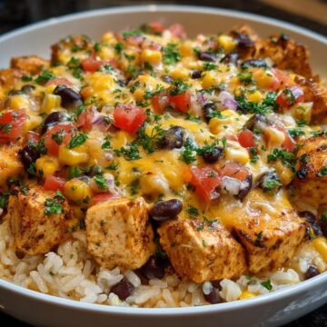 One-Pot Cheesy Southwest Chicken &Amp; Rice