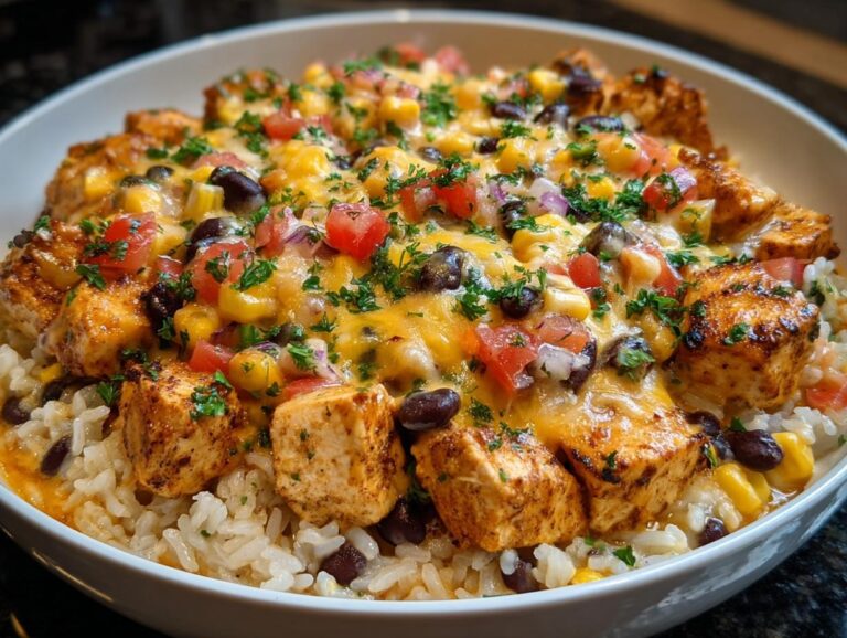 One-Pot Cheesy Southwest Chicken &Amp; Rice