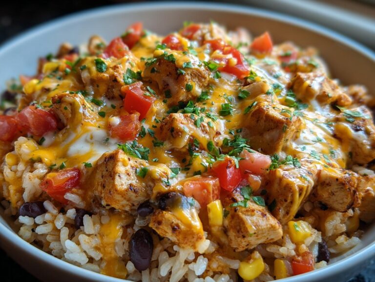 One-Pot Cheesy Southwest Chicken &Amp; Rice
