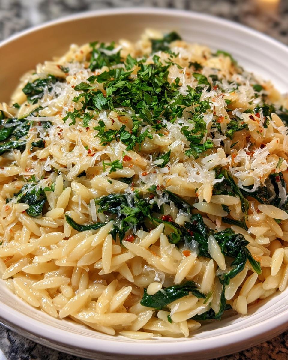 One-Pot Spinach Orzo With Parmesan - Detail 1