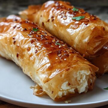 Oven-Fried Feta Rolls With Chili Honey