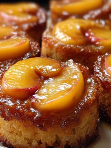 Peach Upside-Down Mini Cakes