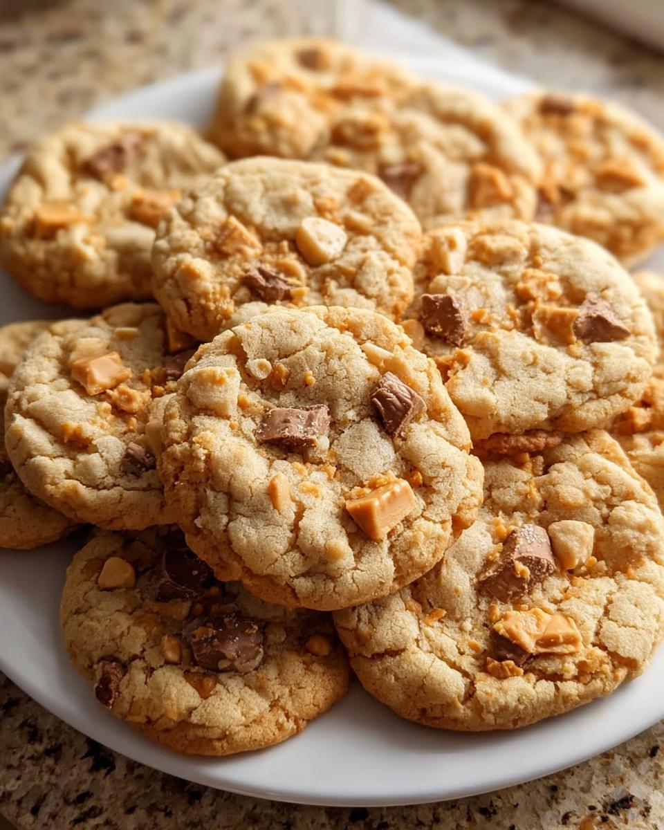 Peanut Butter Butterfinger Cookies - Detail 1