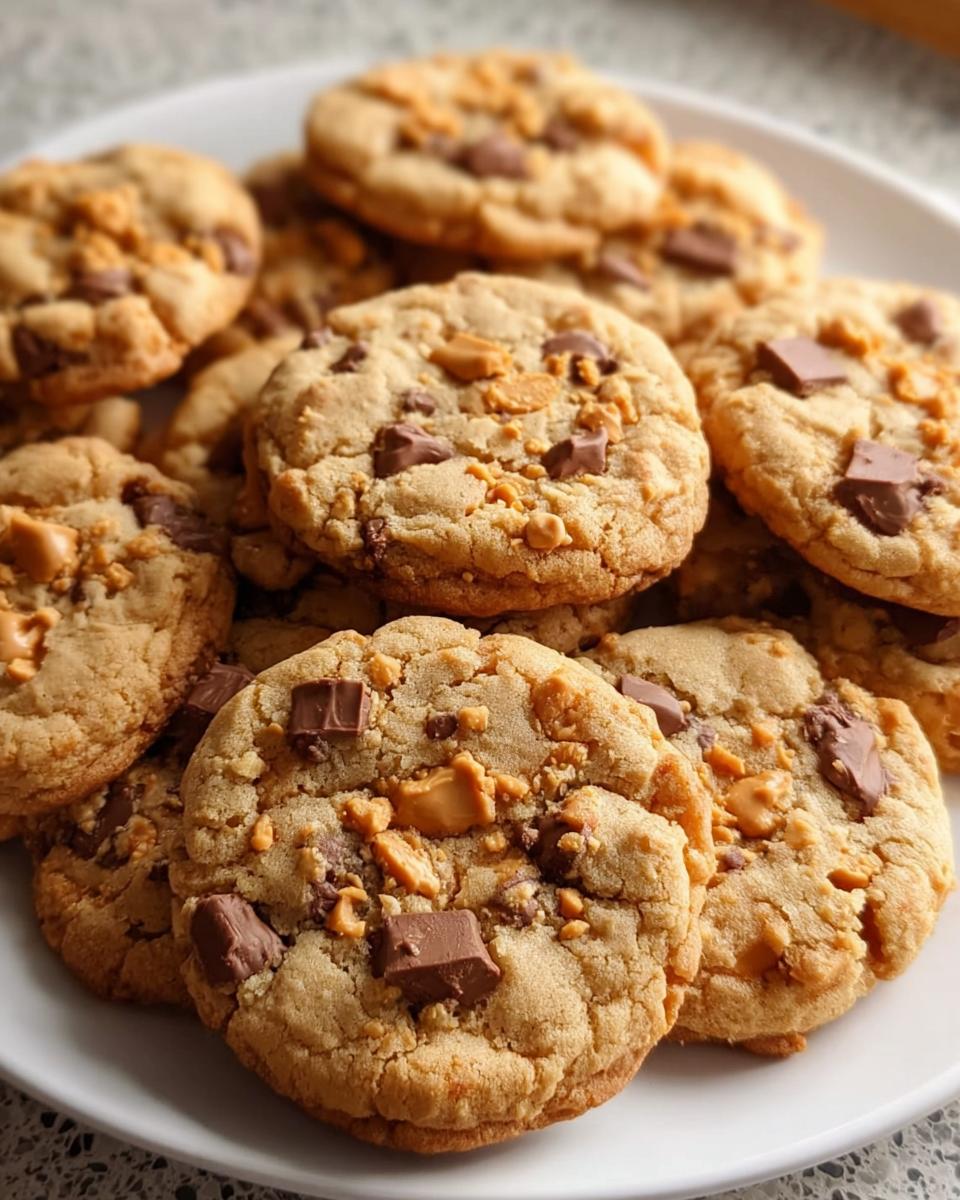 Peanut Butter Butterfinger Cookies - Detail 2