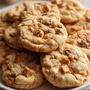 Peanut Butter Butterfinger Cookies