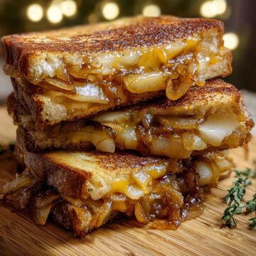 Pear &Amp; Apple Grilled Cheese With Caramelized Onions