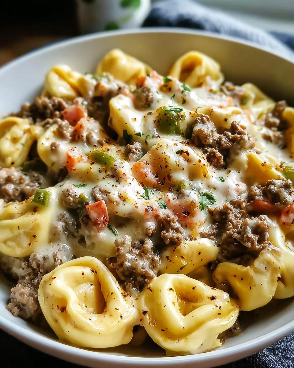 Philly Cheesesteak Tortellini Pasta - Detail 2