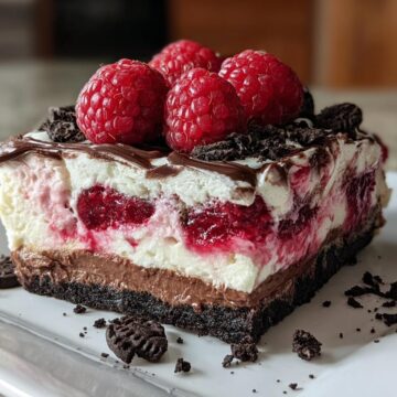 Raspberry Chocolate Lasagna Dessert