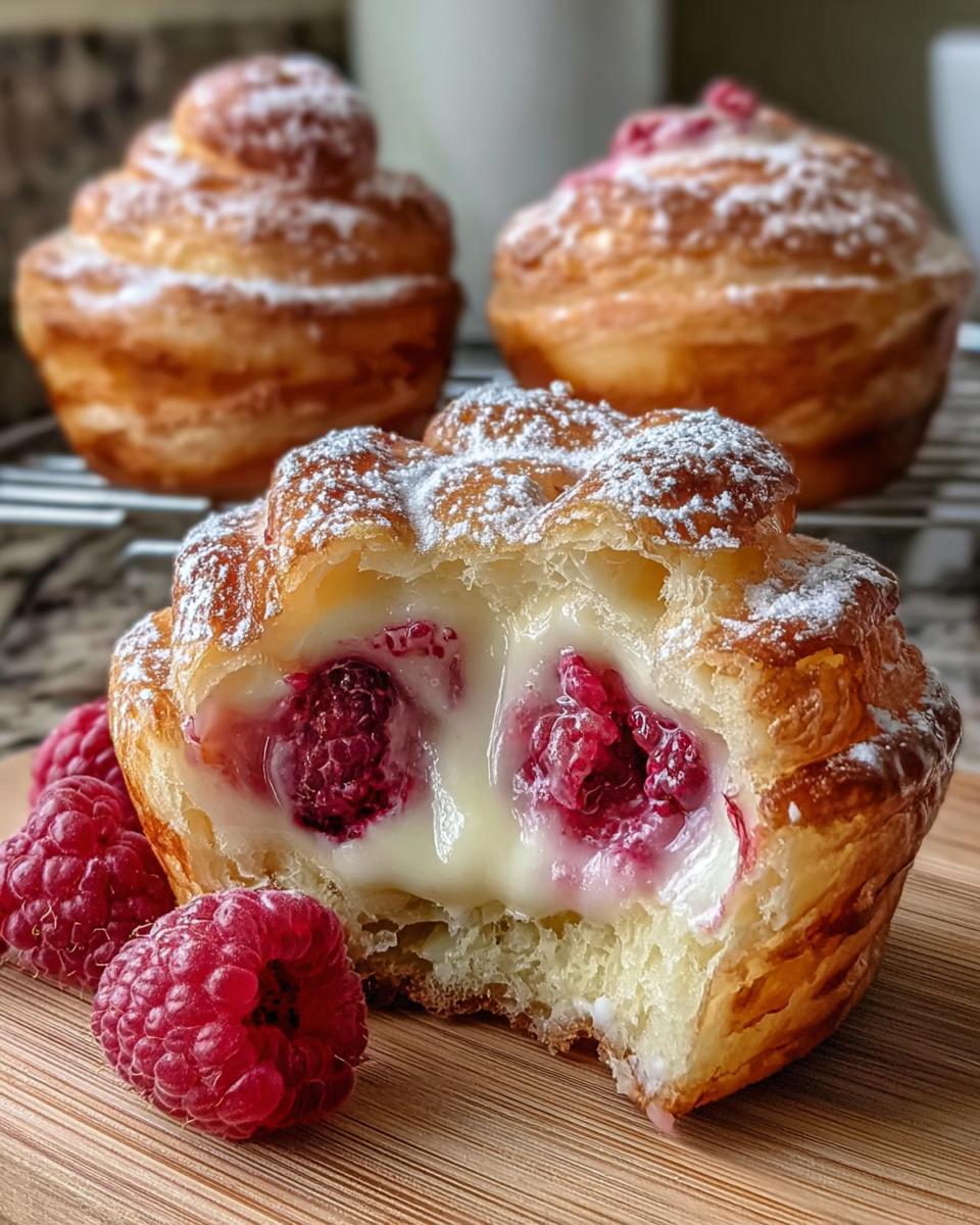 Raspberry Cream Cheese Cruffins - Detail 1