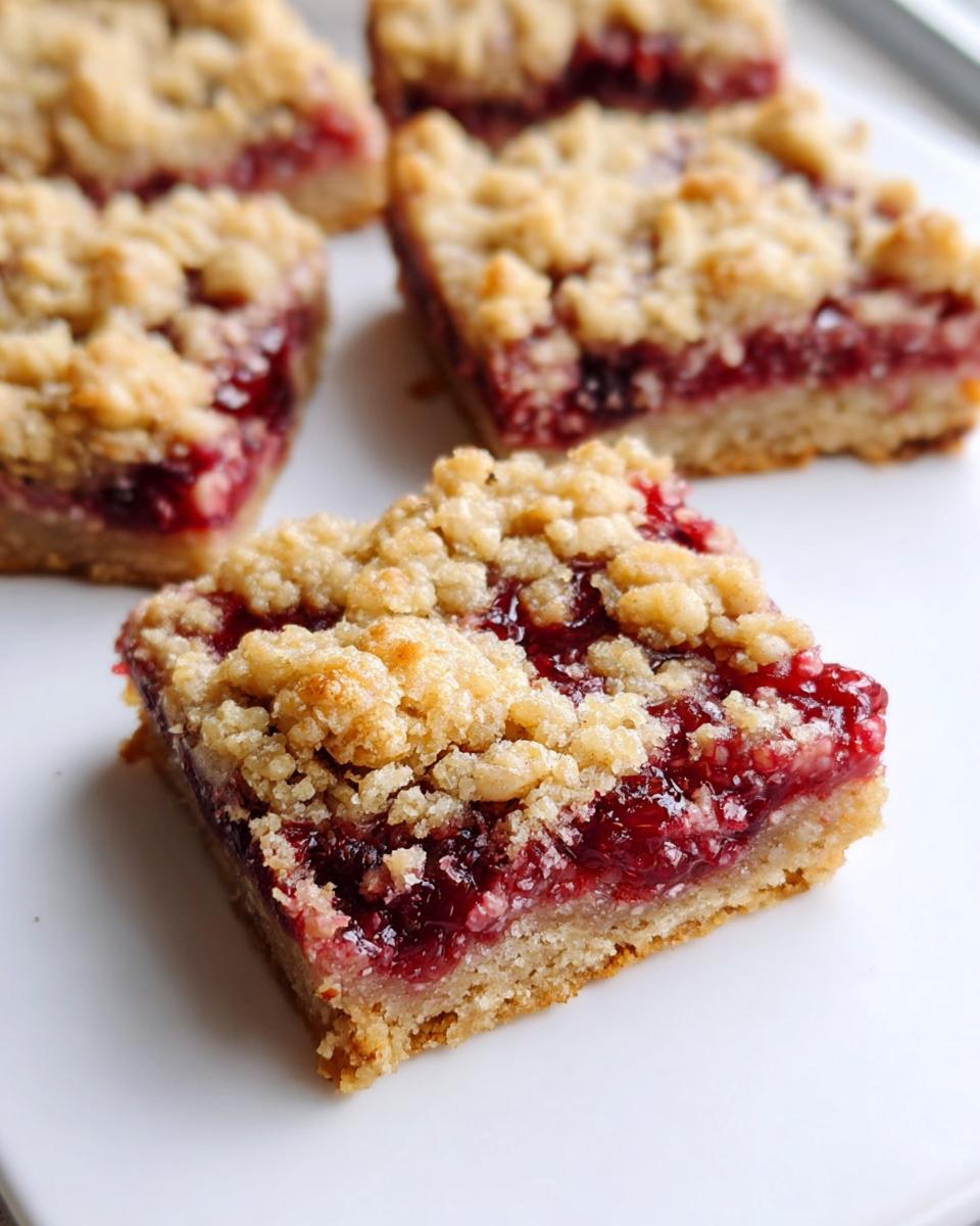 Raspberry Oatmeal Crumble Bars - Detail 2