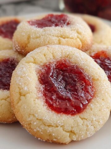 Raspberry Thumbprint Cookies