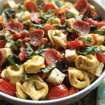 Red Pepper And Parmesan Tortellini Salad