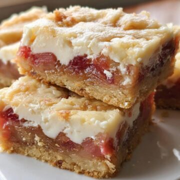 Rhubarb Custard Bars