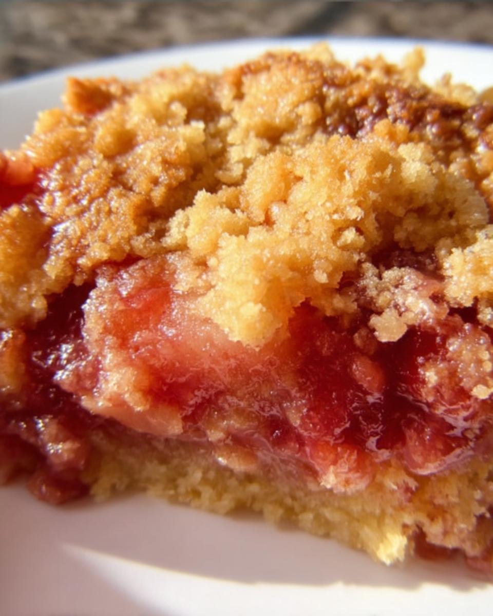 Rhubarb Dump Cake - Detail 1