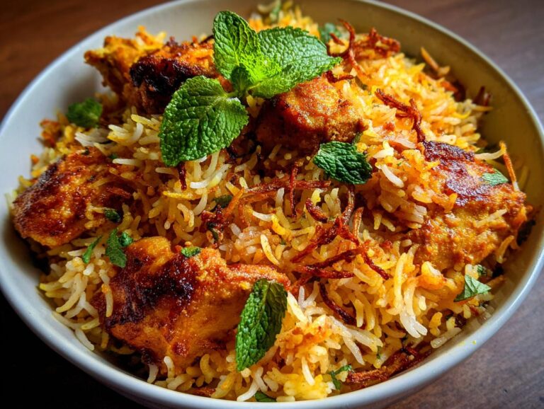 Rich Butter Chicken Biryani
