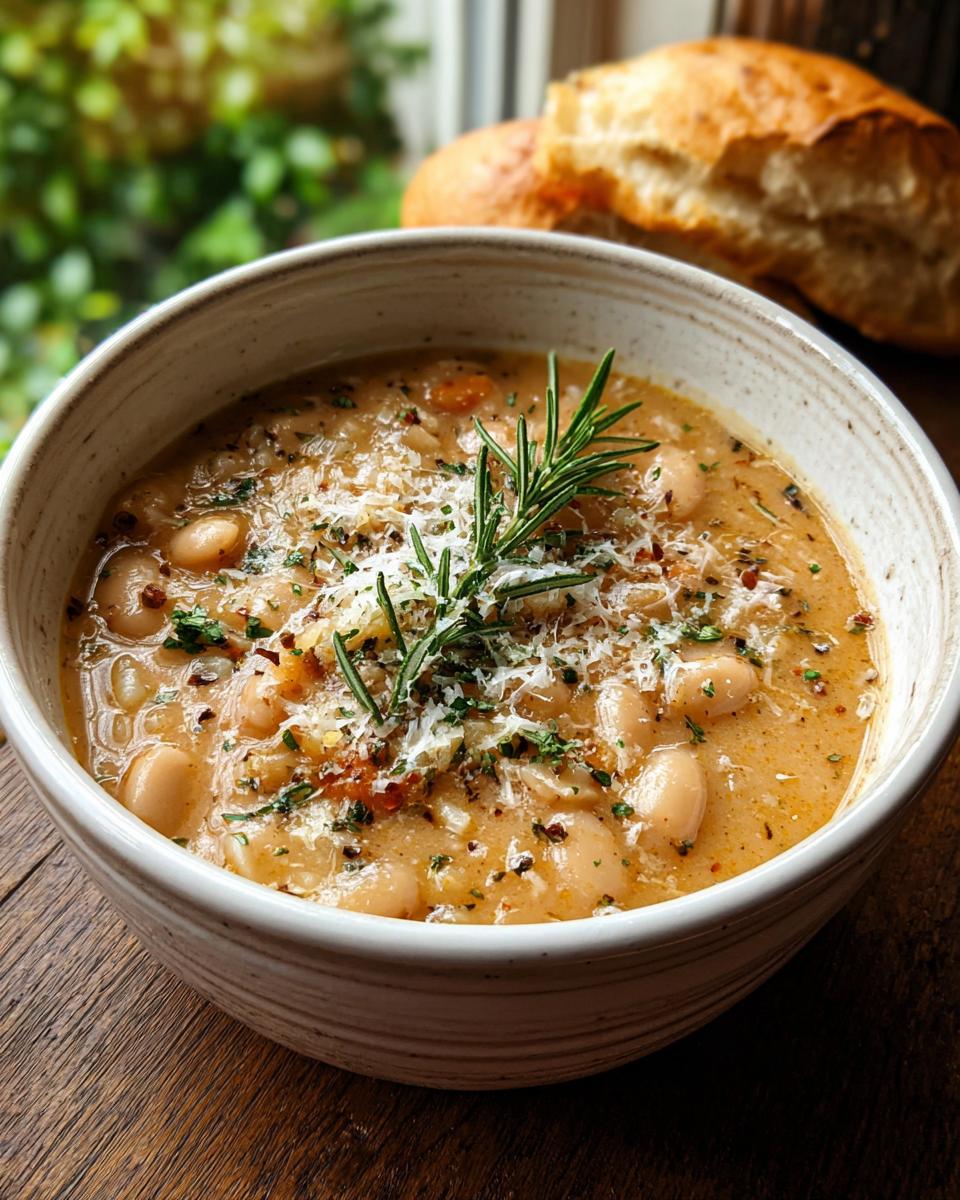 Rosemary Roasted Garlic Bean Soup - Detail 1