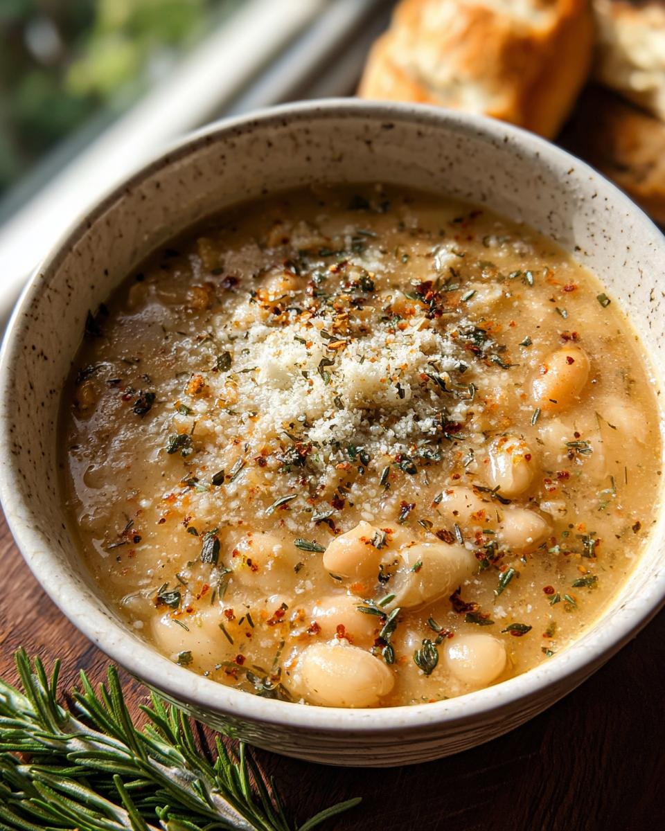 Rosemary Roasted Garlic Bean Soup - Detail 2