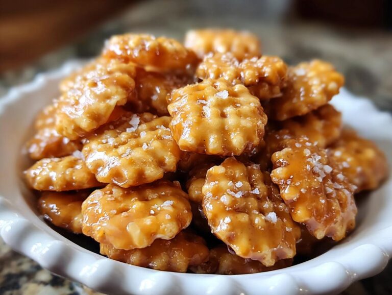 Salted Caramel Cracker Bites