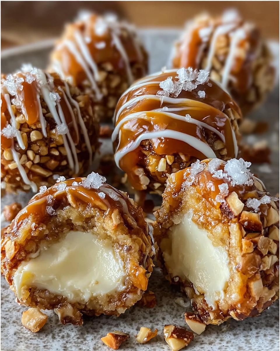 Salted Caramel Pretzel Cheesecake Balls - Detail 2