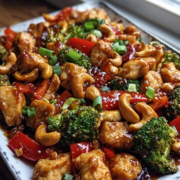 Sheet Pan Cashew Chicken