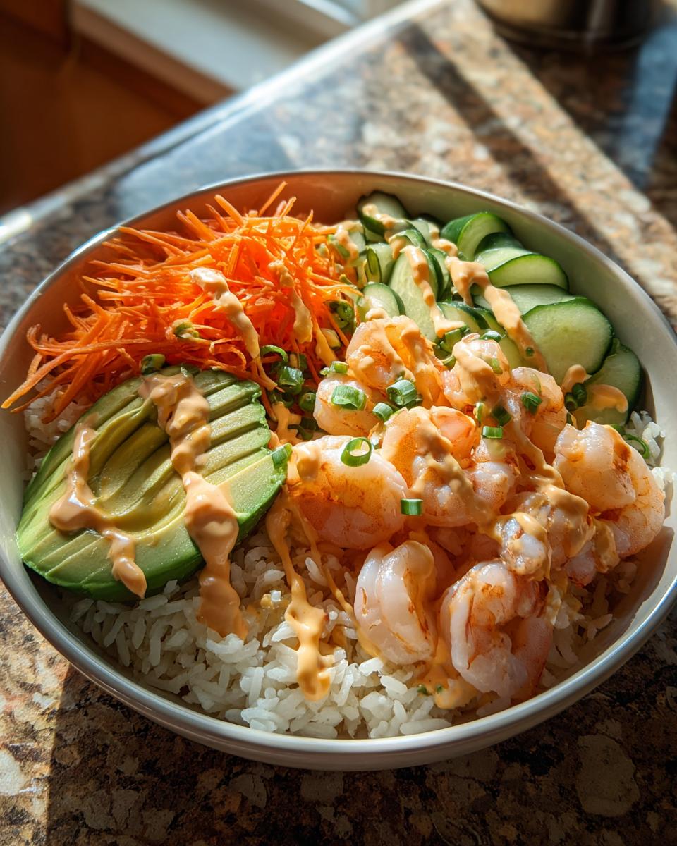 Shrimp Rice Bowls With Spicy Mayo - Detail 1