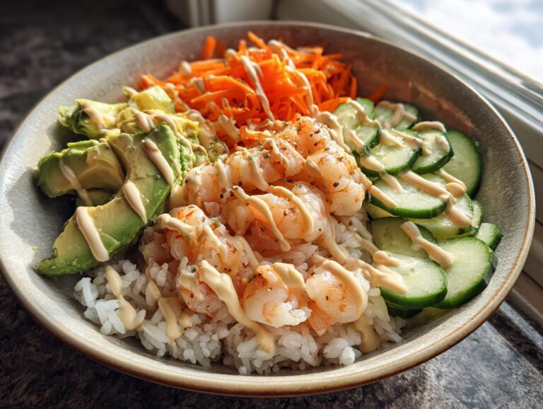 Shrimp Rice Bowls With Spicy Mayo