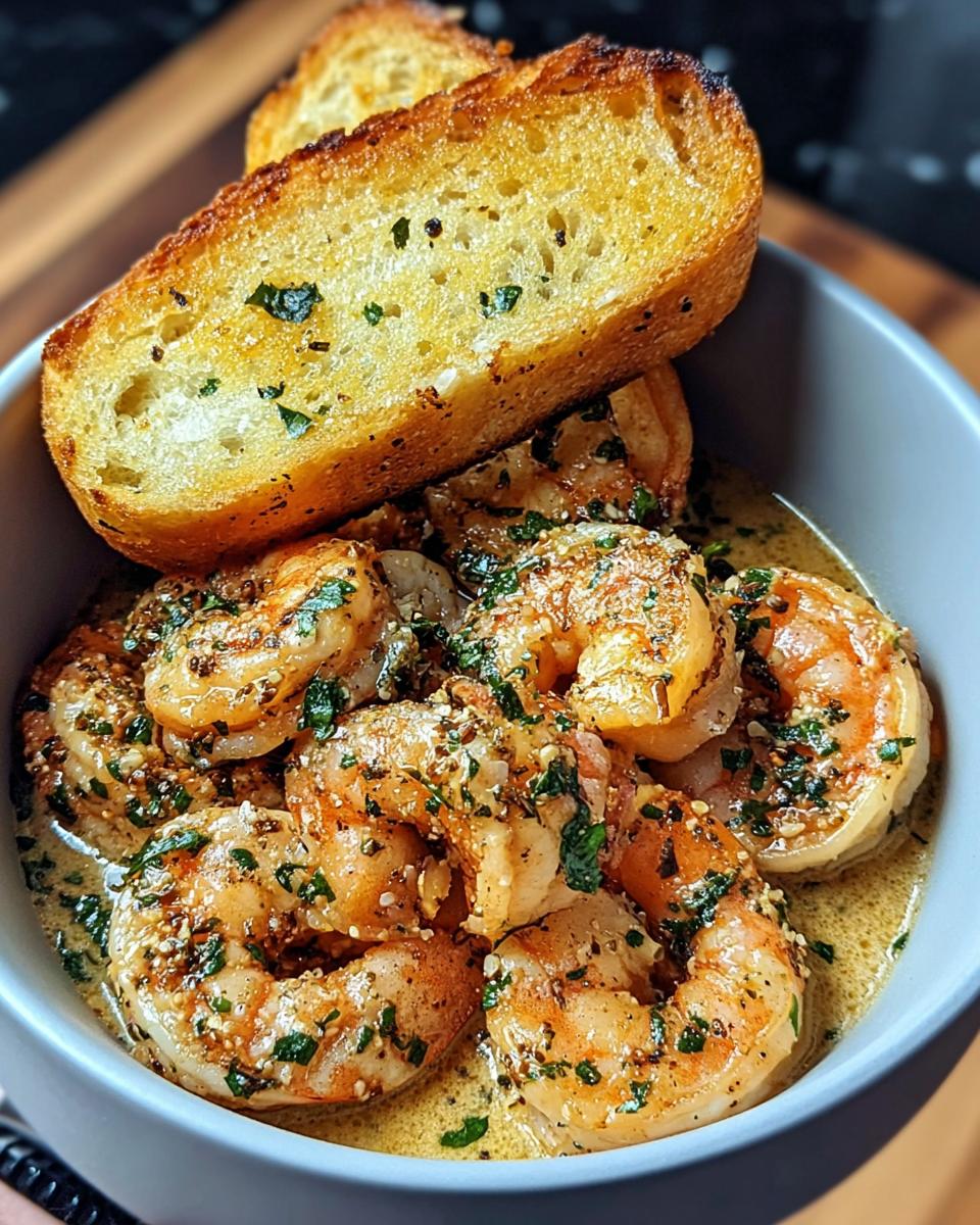 Shrimp Scampi Bowls With Garlic Bread - Detail 2