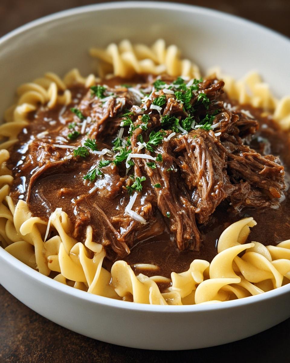 Slow Cooker Beef & Noodles - Detail 2