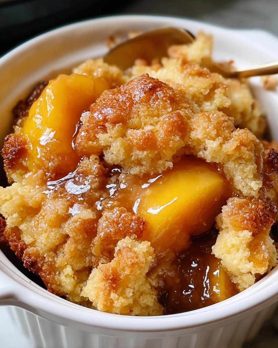 Slow Cooker Peach Cobbler - Detail 2