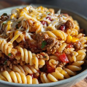 Slow Cooker Taco Pasta