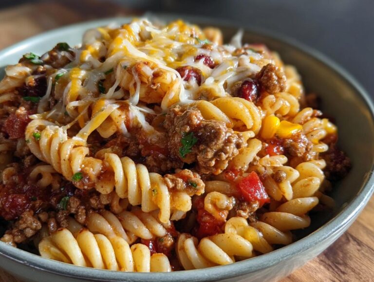 Slow Cooker Taco Pasta