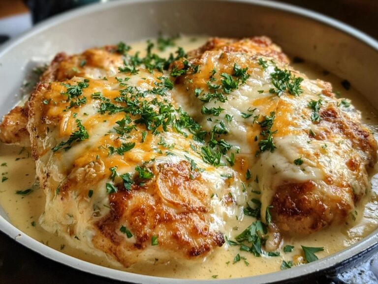 Smothered Cheesy Sour Cream Chicken