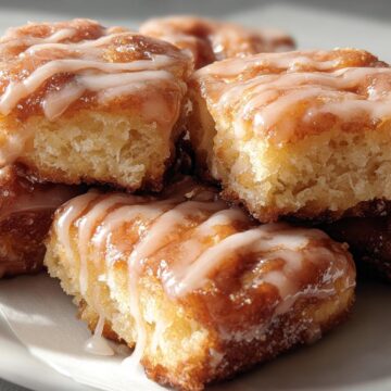 Soft Baked Maple Donut Bars