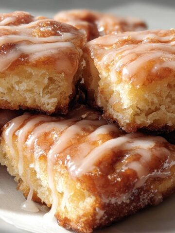 Soft Baked Maple Donut Bars