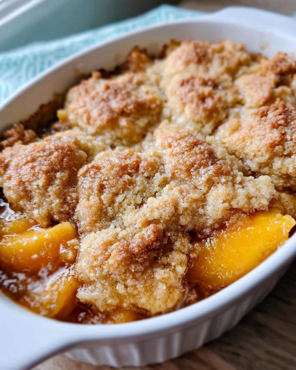Southern Peach Cobbler - Detail 1