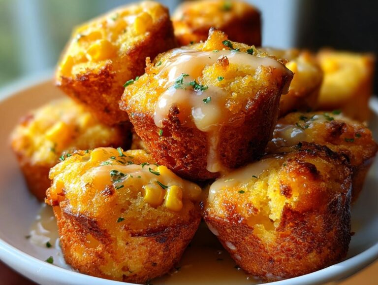 Southern-Style Honey Butter Cornbread Poppers