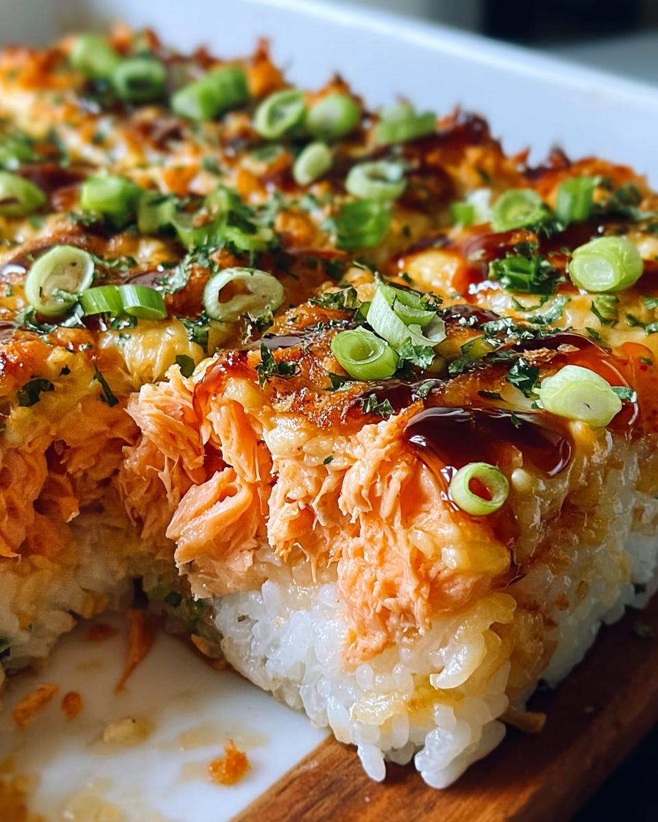 Spicy Salmon Sushi Bake - Detail 2