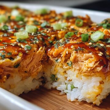 Spicy Salmon Sushi Bake