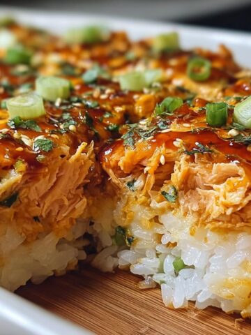 Spicy Salmon Sushi Bake